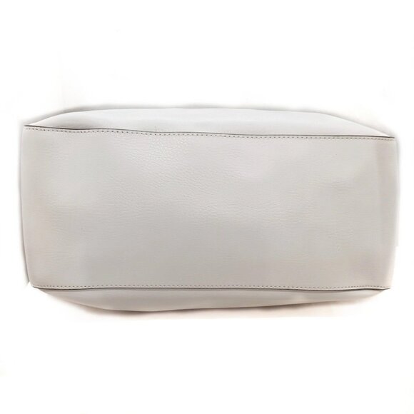 Auth COACH - C4063 Cream Leather Tote Bag - Picture 8 of 9